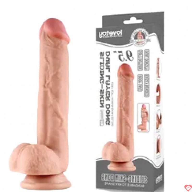Tha hồ lên đỉnh với dương vật giả gắn tường da trượt Lovetoy 9 inch