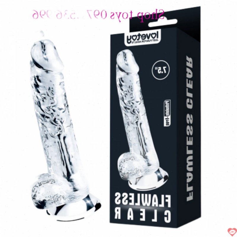 Dương vật giả trong suốt Lovetoy Flawless Clear – DV 41