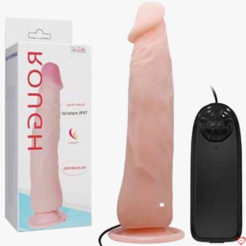 DV33B Dương vật giả silicon mềm có rung hít tường chơi nhiều thế