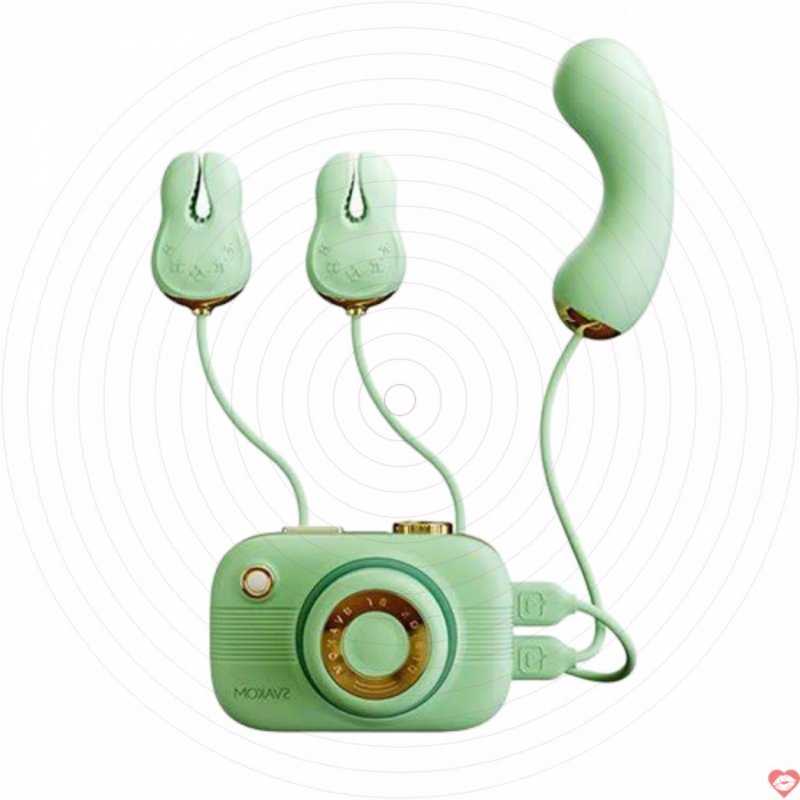 Máy rung hút Svakom Alberta 3in1 massage điểm G silicon cao cấp 
