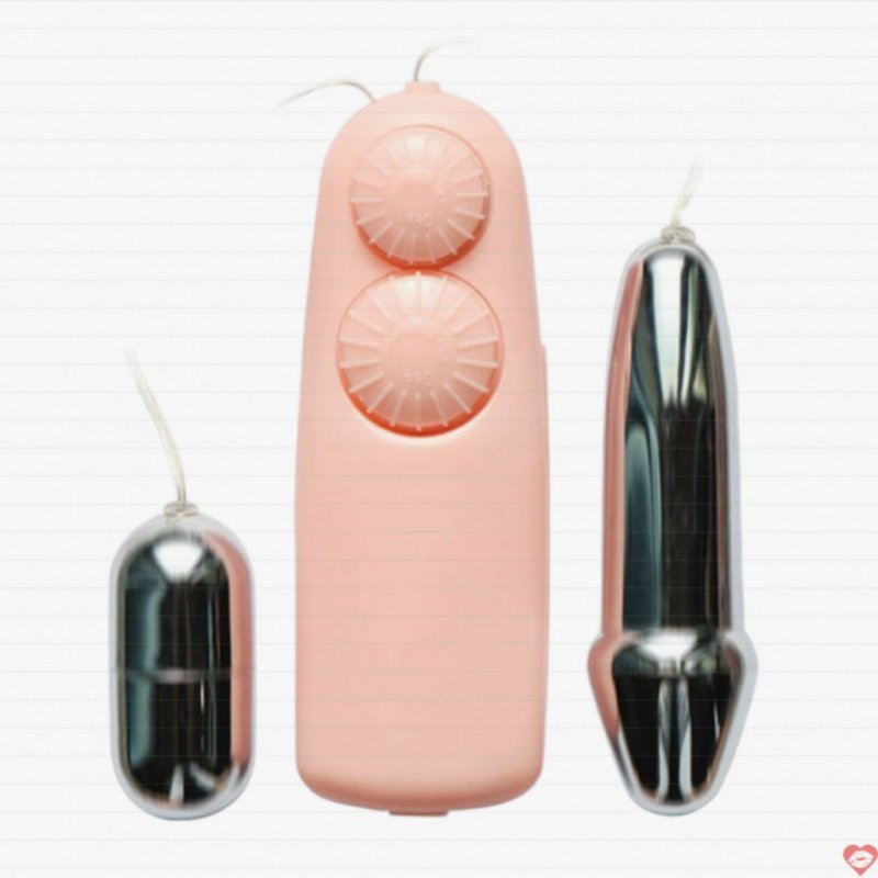 Trứng rung Baile Double Bullets Hot inox điều khiển từ xa đa tần số 