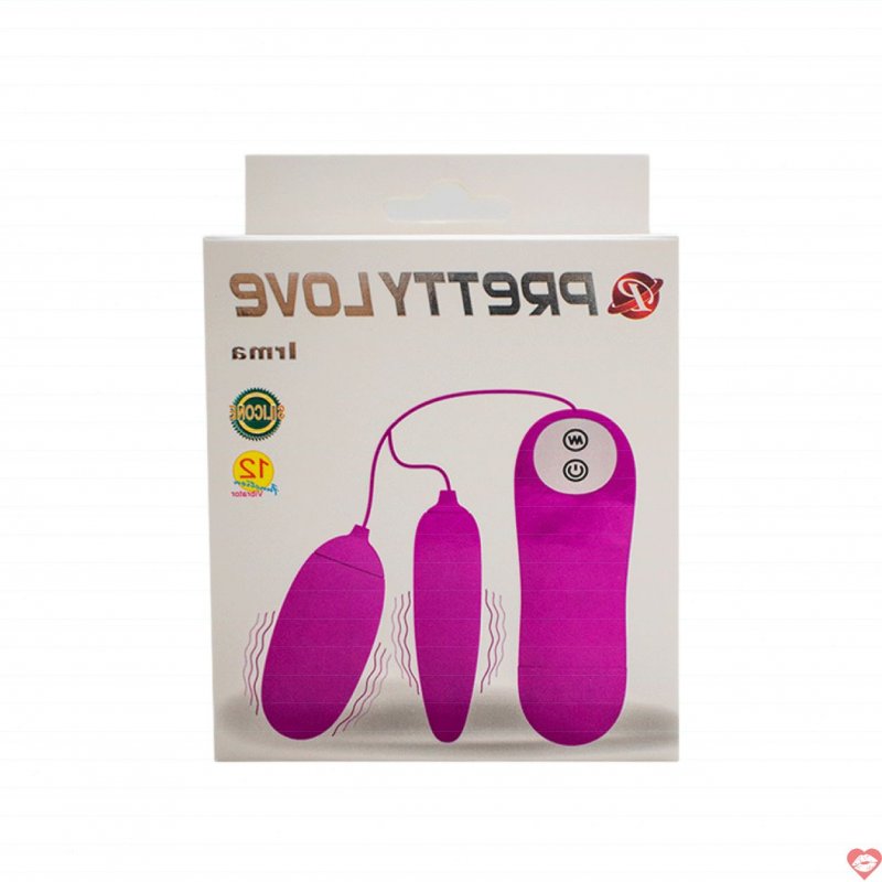 Trứng rung Pretty Love Irma kích thích 2 đầu 12 chế độ rung an toàn 