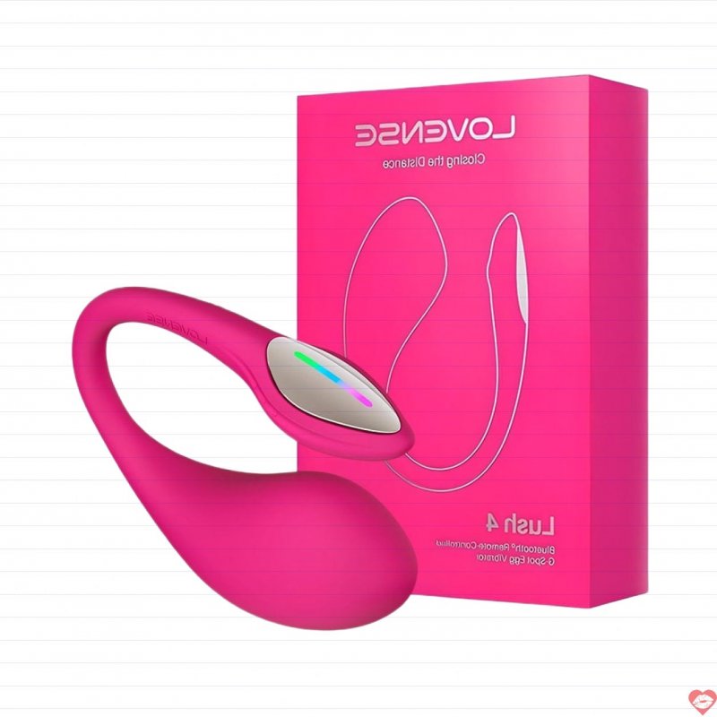 Lovense Lush 4 Trứng Rung Điều Khiển Xa Pin Mạnh Mẽ Bluetooth 
