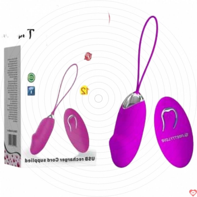 Trứng rung silicone không dây 12 chế độ Prettylove Julia
