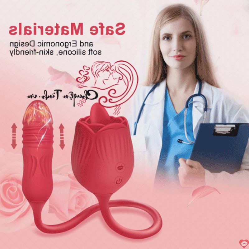 Trứng rung hoa hồng rung thụt liếm mạnh mẽ
