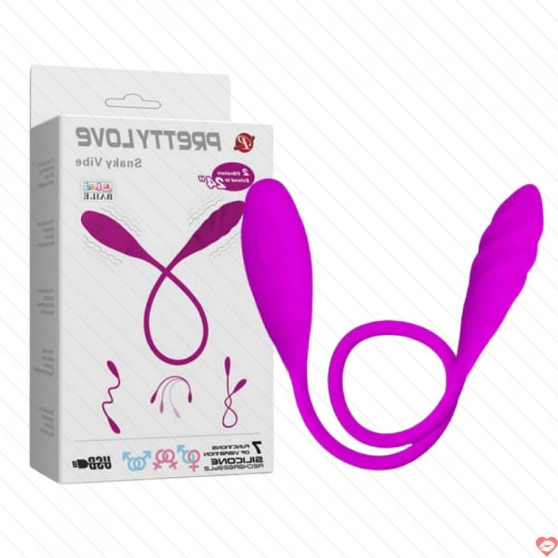 Trứng Rung Pretty Love Snaky Vibe – Rung 2 Đầu 7 Chế Độ Dùng Sạc