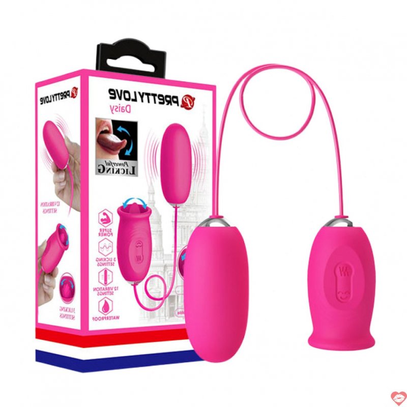 Trứng Rung PrettyLove Daisy Kèm Lưỡi Liếm