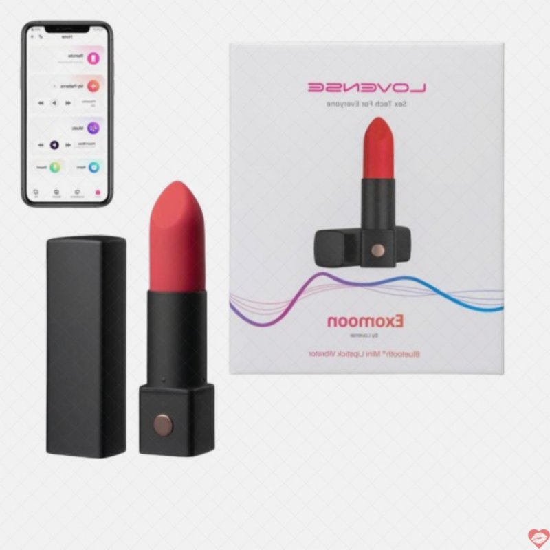 Lovense Exomoon trứng rung hình thỏi son cao cấp kết nối điện thoại