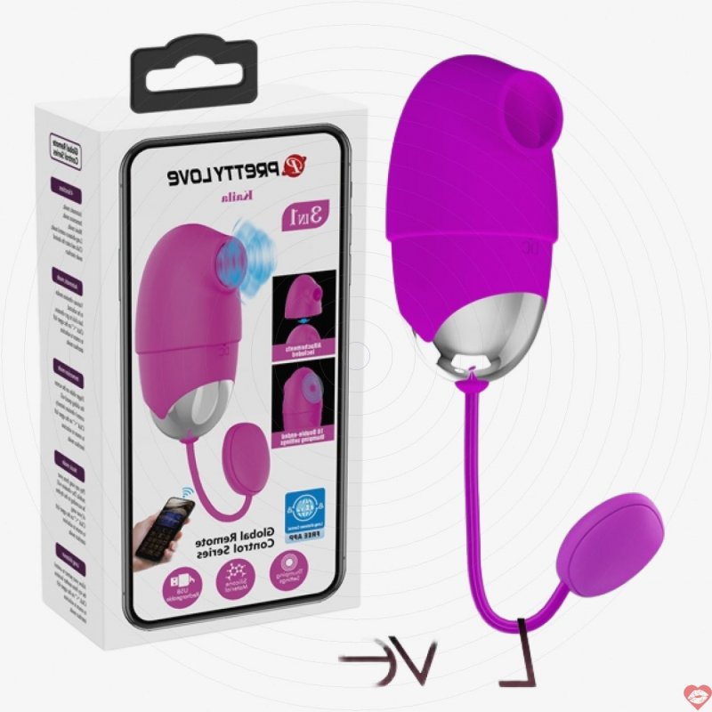 Trứng rung táp cực mạnh kết nối app Prettylove Kaila