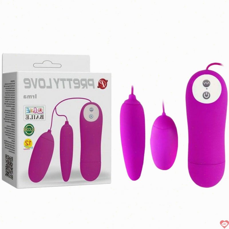 Sextoy trứng rung tình yêu 2 qủa Prety love cao cấp