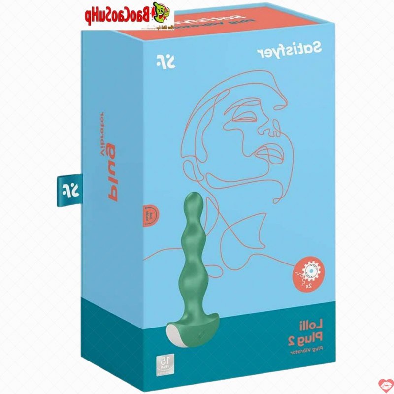 Sextoys thụt 2i1 Satisfyer Lolli Anal Plug 2 Máy rung cực phê 
