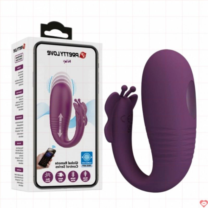 Trứng rung quần lót khiển APP thụt lên xuống Prettylove Klay 300093HP