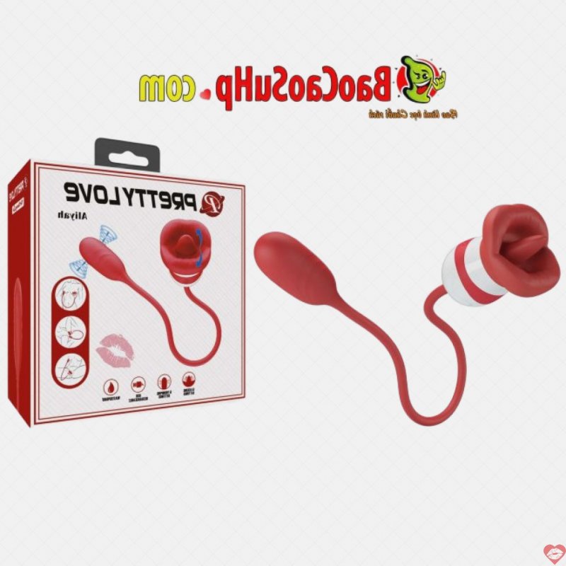 Trứng rung đẩy kết hợp lưỡi liếm Pretty Love Bi-300078