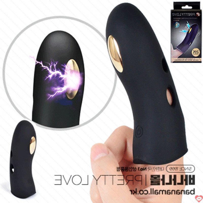 Ngón Tay Rung Kèm Xung Điện Mạ Vàng 24k - Siêu Kích Thích - PrettyLove Marico