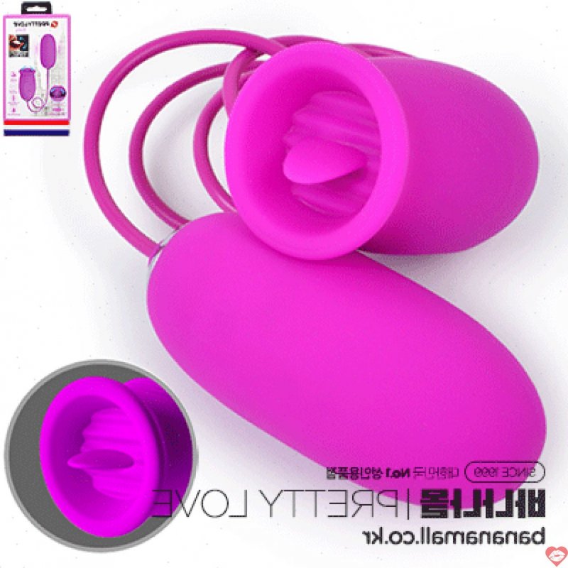 Trứng Rung 2 Đầu Cao Cấp : 1 Đầu Rung - 1 Đầu Lưỡi Liếm - PRETTYLOVE DAISY