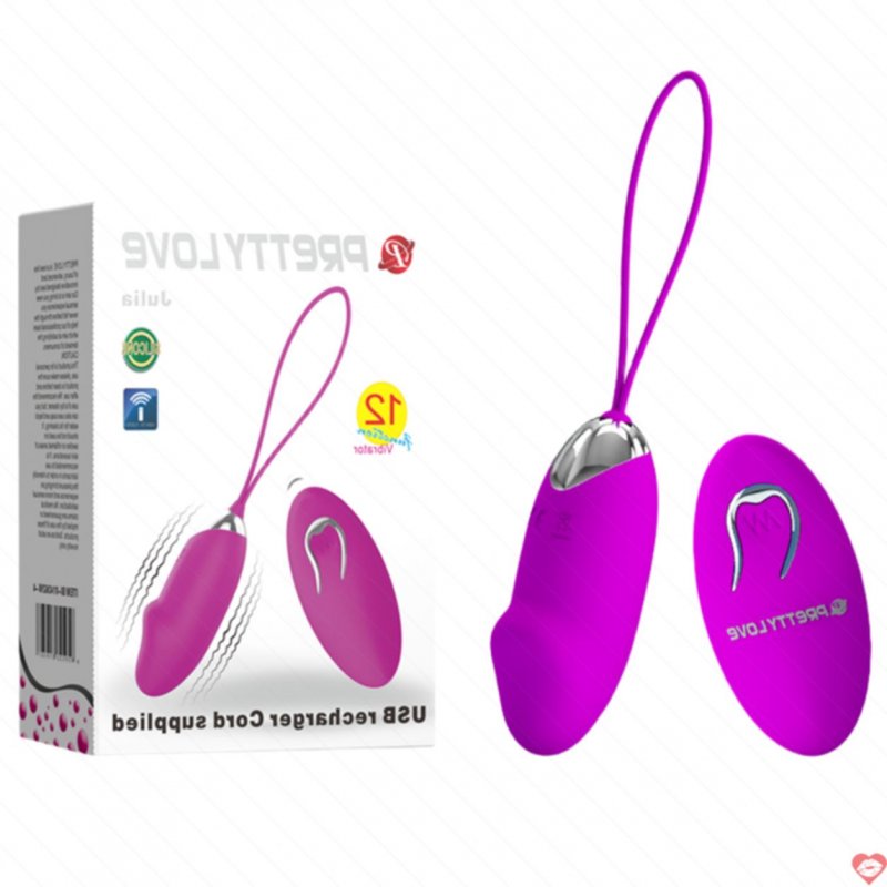 Trứng Rung Điều Khiển Từ Xa Rung Xoay 12 Chế Độ Siêu Mạnh - Prettylove Julia