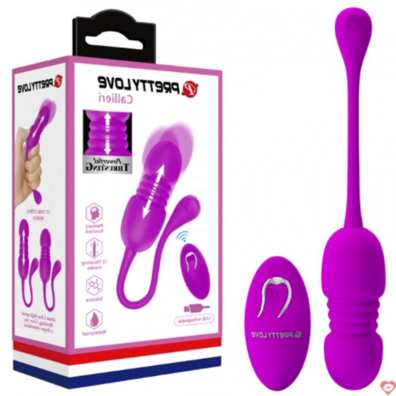 Trứng rung thụt điều khiển từ xa Prettylove Callieri EG30H
