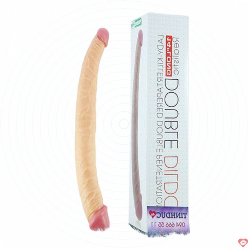 Dương vật giả 2 đầu cho les Lovetoy Double cao cấp mềm mịn