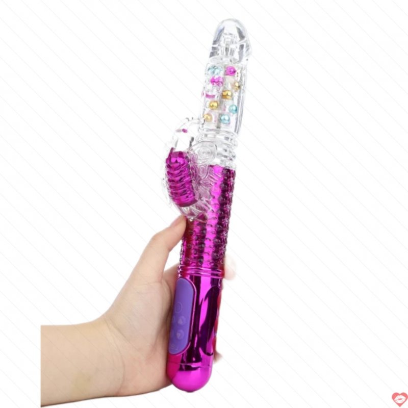 Dương vật giả LIBO rung xoay thụt cực mạnh với pin sạc cao cấp