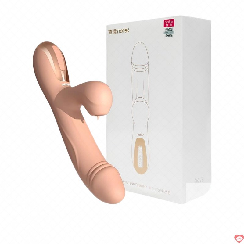 Leten Thrusting Vibrator cu giả tự thụt hút sạc từ tính cao cấp