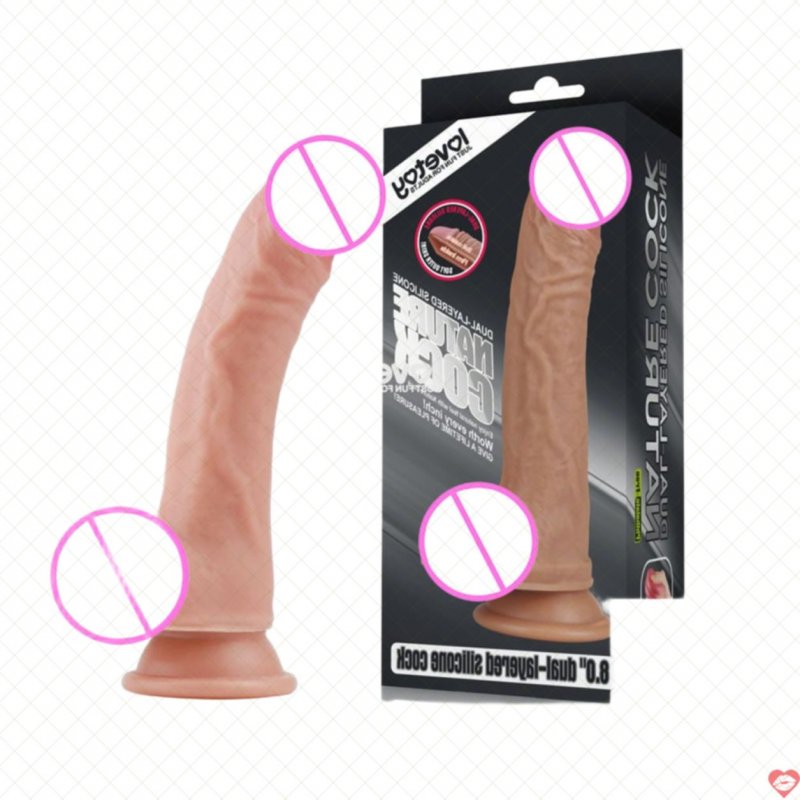 Dương vật giả 2 lớp như thật Lovetoy Nature Cock 8