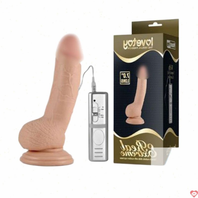 Dương vật giả gắn tường có rung Lovetoy Real Extreme 7