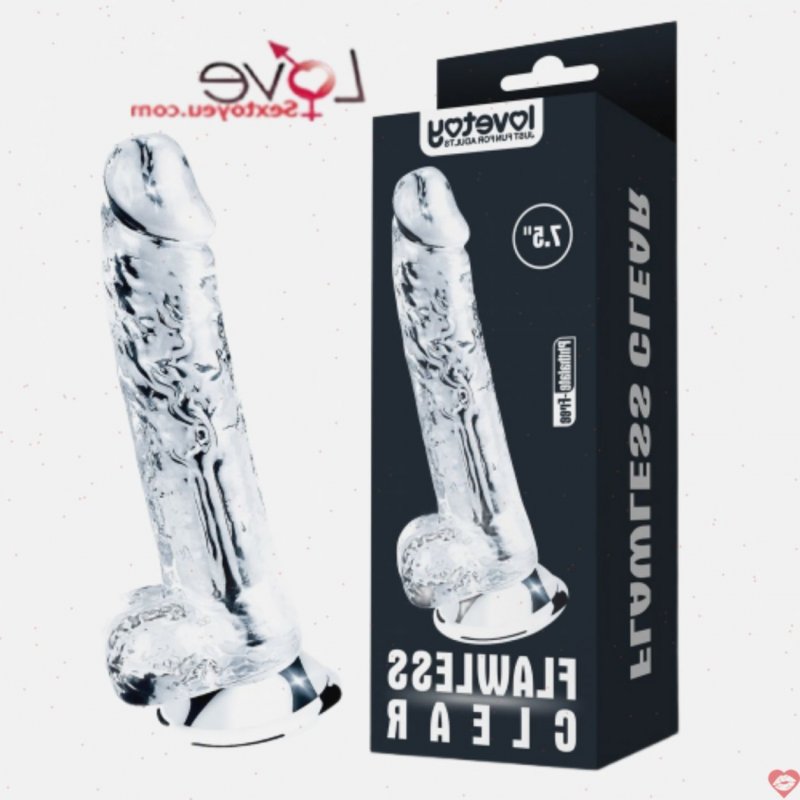 Dương vật giả trong suốt Lovetoy Flawless Clear 7.5