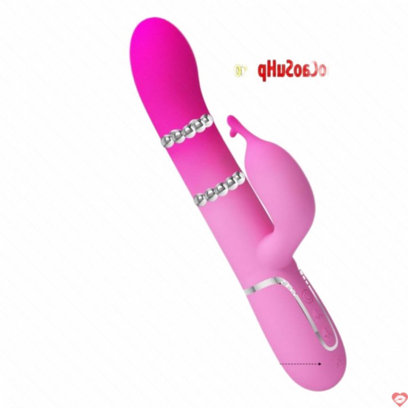 Dương vật giả tai thỏ PRETTY LOVE 4 TRONG 1 Shima bi xoay rung mạnh mẽ