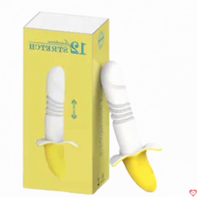Đồ chơi người lớn dương vật rung thụt nhiều chế độ hình trái chuối