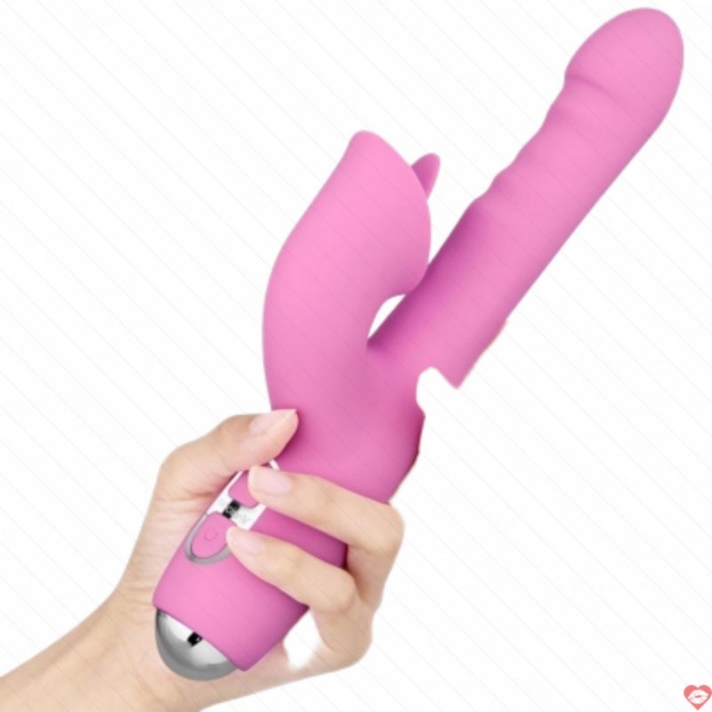 Dương Vật Giả Đa Năng Siêu Rung Thụt Có Nhánh Giống Lưỡi Nalone T-May Japan DV 69