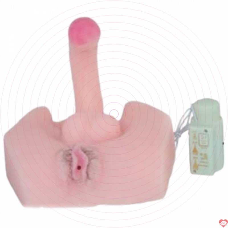Đồ chơi 2 in 1 kết hợp Âm đạo giả và dương vật giả DV36A