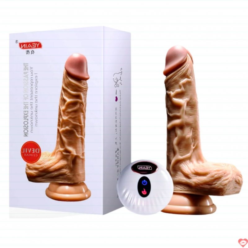Dương Vật Giả YEAIN Devil Sưởi Ấm 40 Độ Rung Và Ngoáy Điên Cuồng