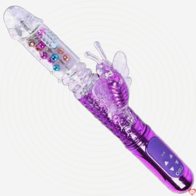 DC01D Dương vật giả LiBo siêu cao cấp rung thụt ngoáy gắn đèn led