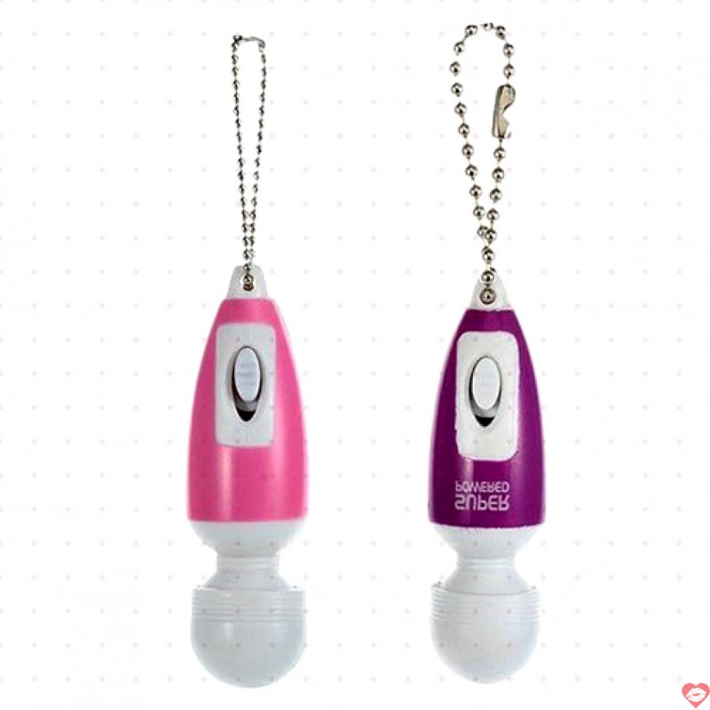 Chày rung massage móc khóa siêu nhỏ an toàn polymer kích thích sướng 