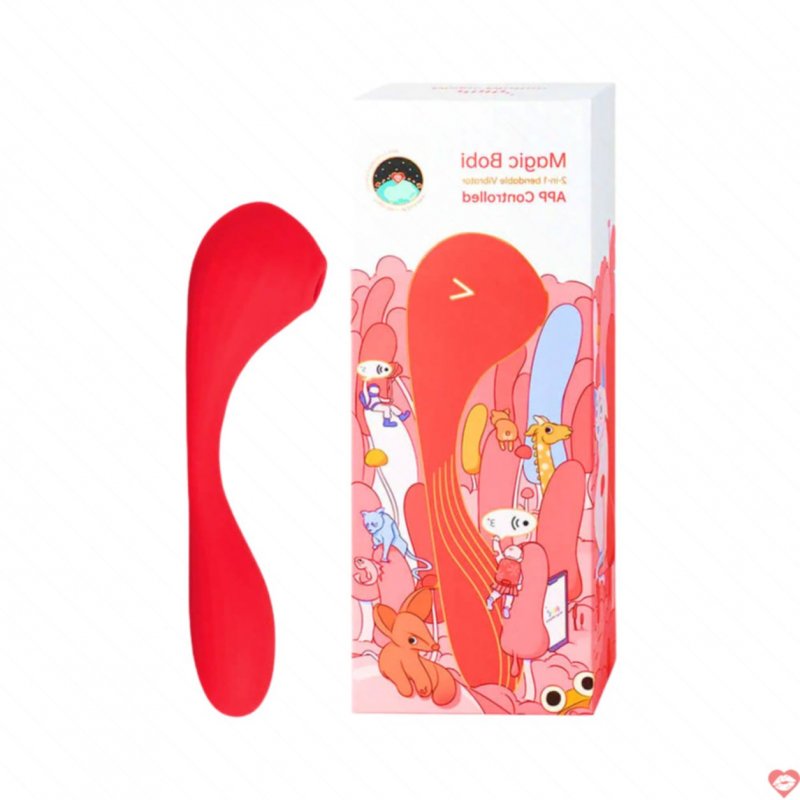 Máy massage Magic Motion Bobi Đỏ rung đa chế độ siêu êm kích thích 