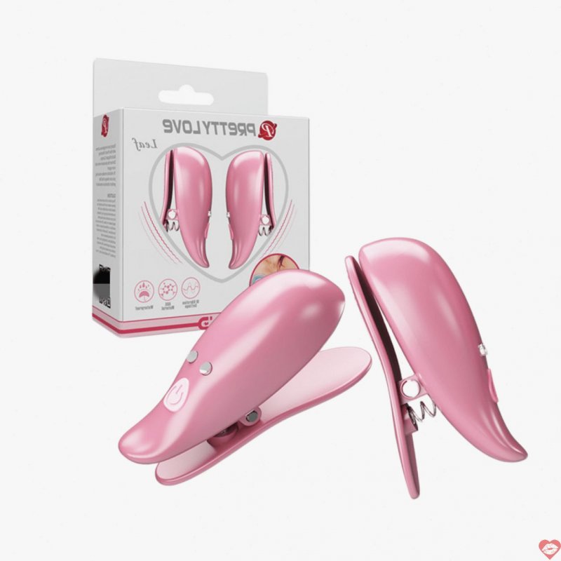 Máy massage Pretty Love Leaf kẹp núm rung 10 chế độ kích thích ngực 