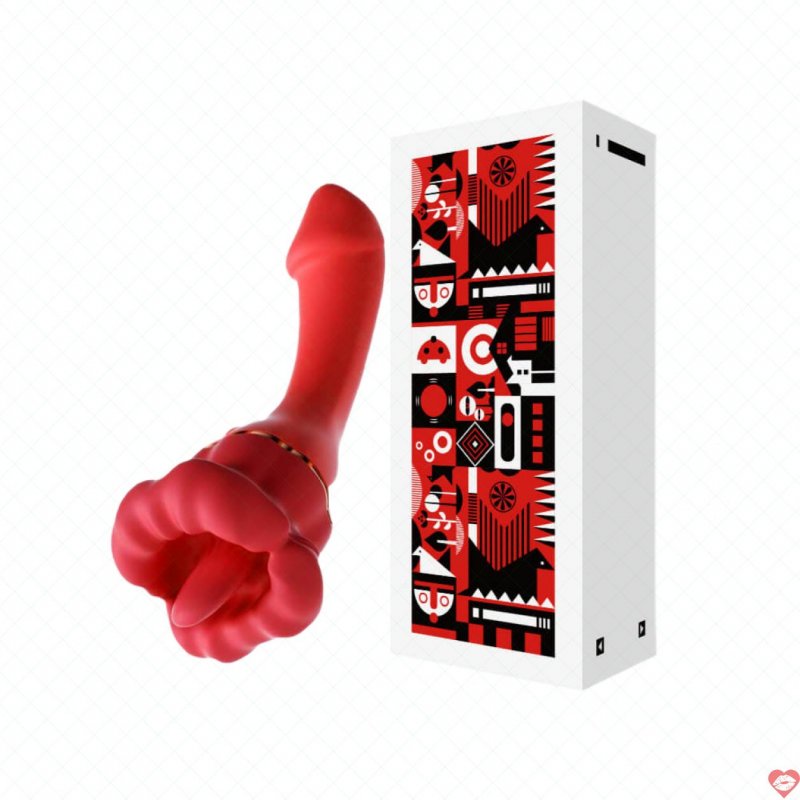 Máy massage son đỏ TQG II silicon mềm mại đa chế độ rung kích thích 