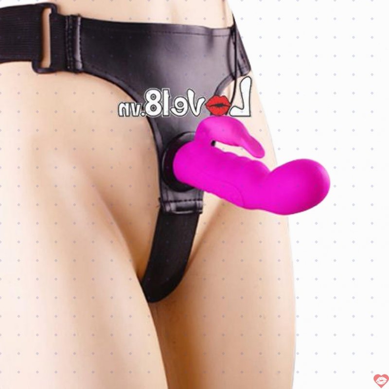 Dương Vật Giả Dây Đeo Có Lưỡi Rung Liếm Âm Vật
