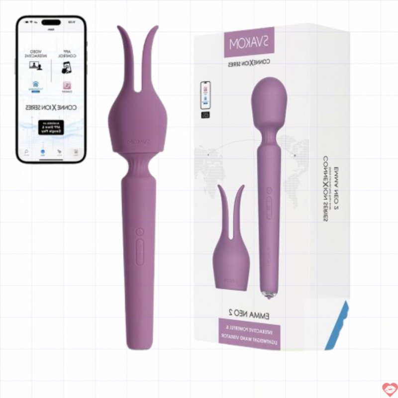 Chày rung cao cấp có sưởi ấm kết nối App Svakom Emma Neo 2