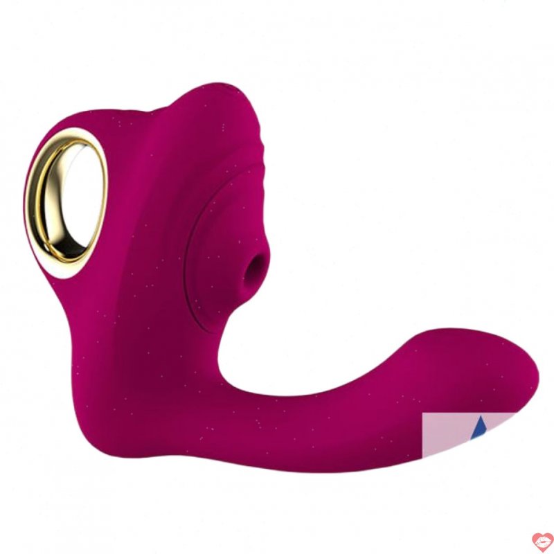 Máy rung hút sưởi ấm 2 đầu kích thích âm vật và điểm G Leten Wang Chao