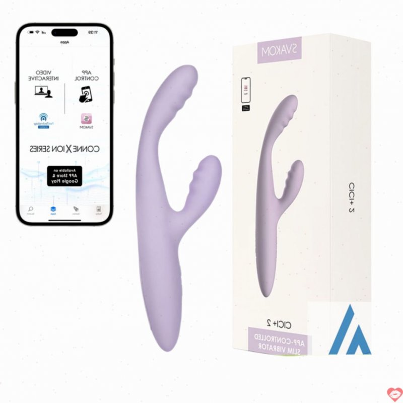 Chày rung hai nhánh có sưởi ấm kết nối app Svakom Cici+ 2