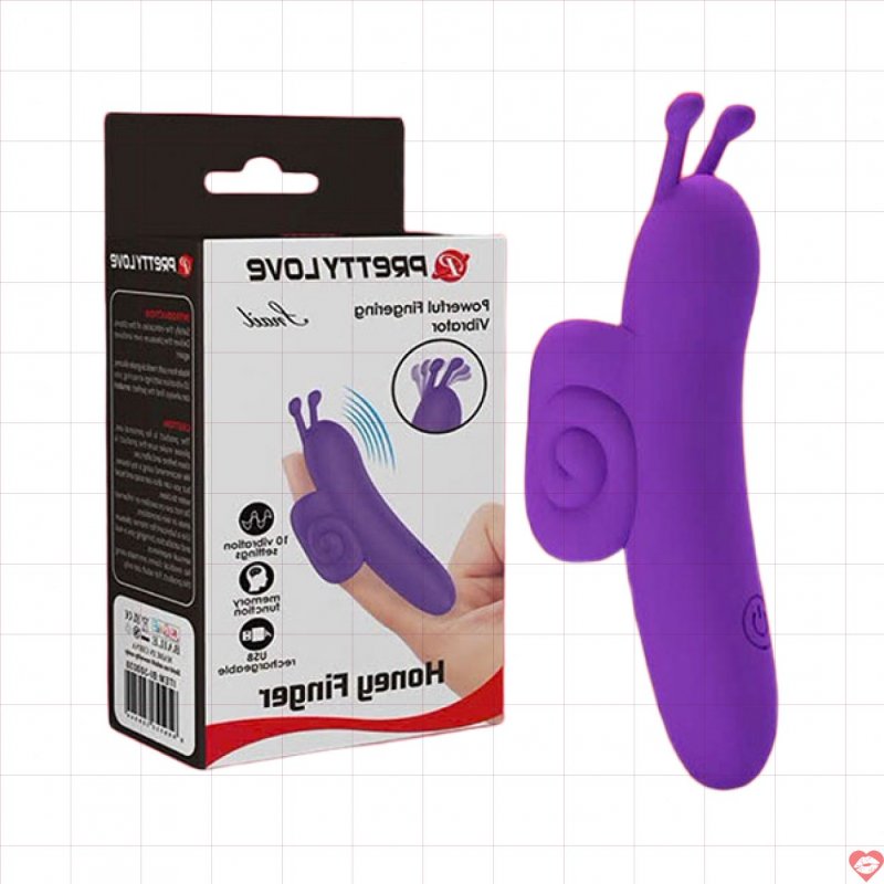 Ngón tay rung massage điểm G âm đạo Pretty Love Snail