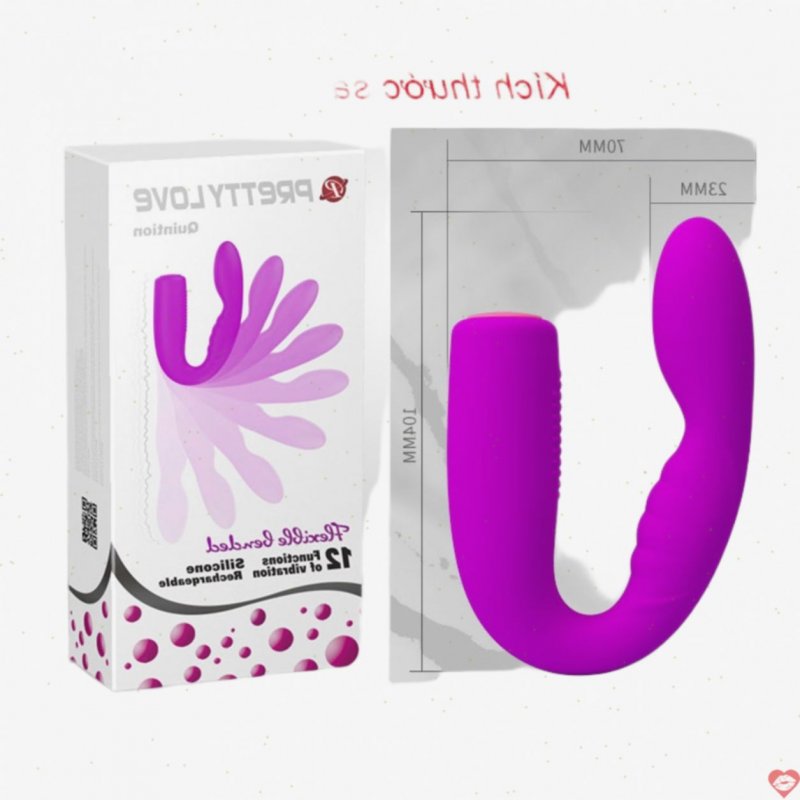 Máy rung đa tần hình chữ U Prettylove Quintion