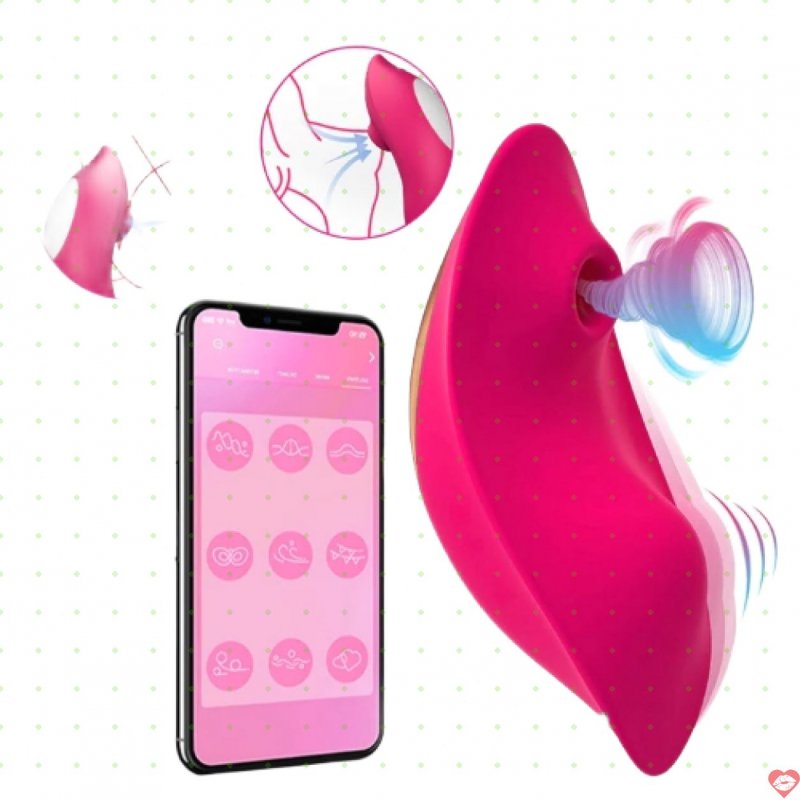 Máy rung bú mini silicon cao cấp đa chế độ remote app kích thích nữ 