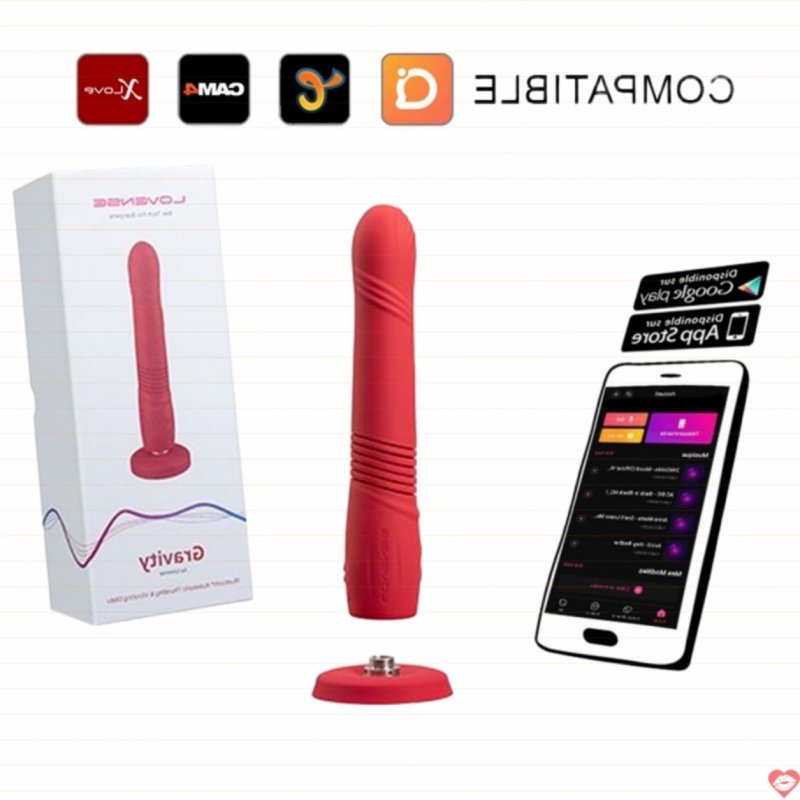 Dương vật giả đa năng Lovense Gravity rung thụt điều khiển qua app