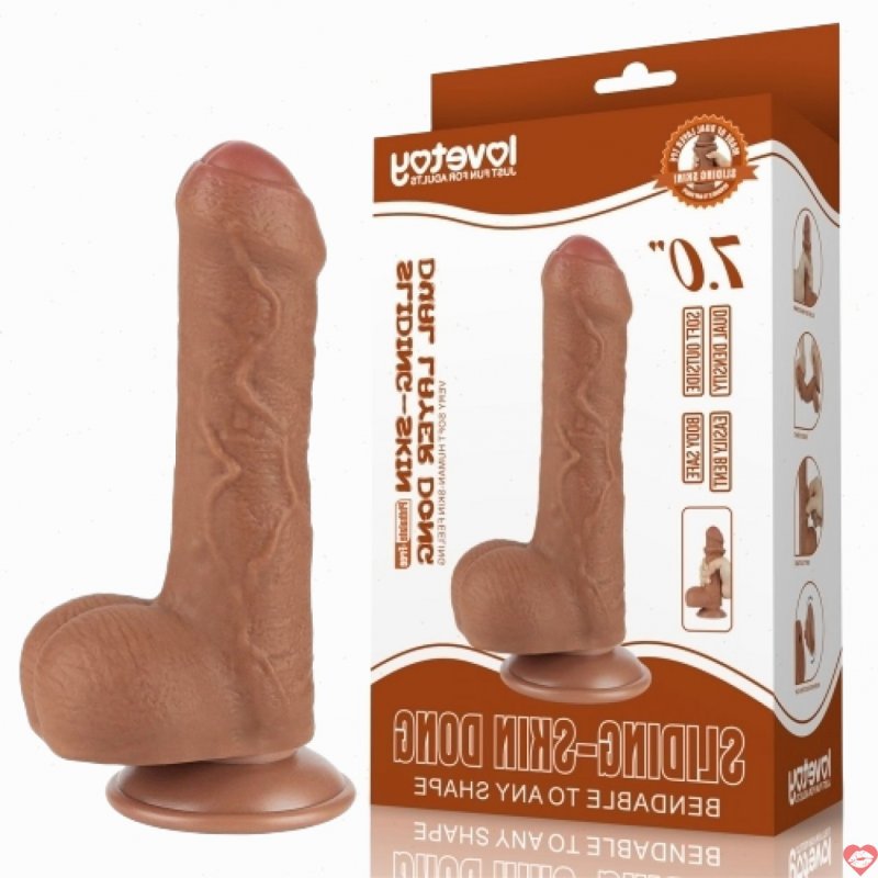 Dương vật Lovetoy 2 lớp tuột da lên xuống như thật