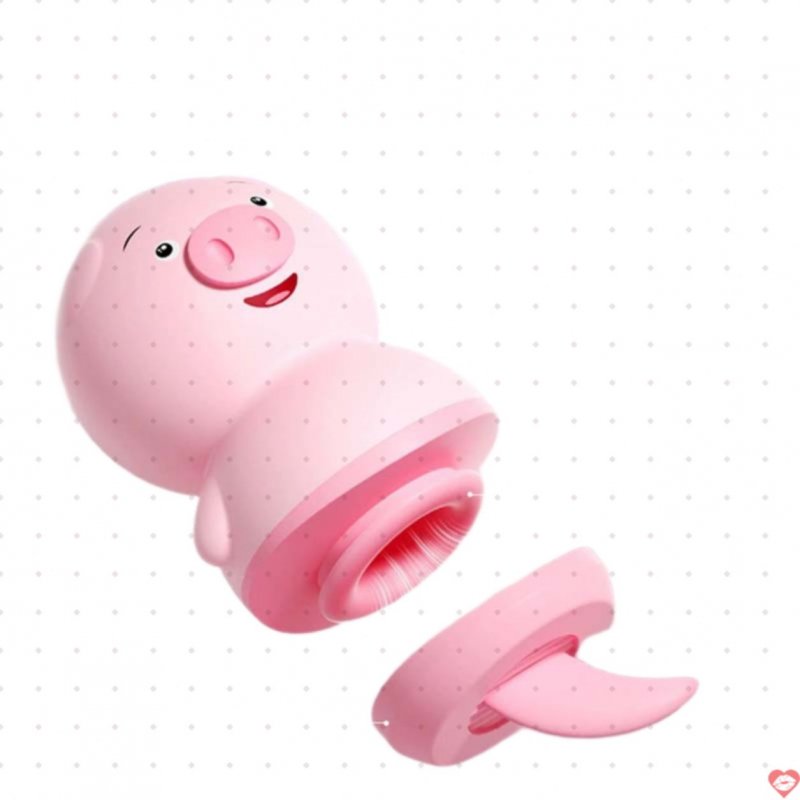 Lợn liếm Pig Love Ver 2 Update Hút liếm 2in1 silicone mềm mại chống nước
