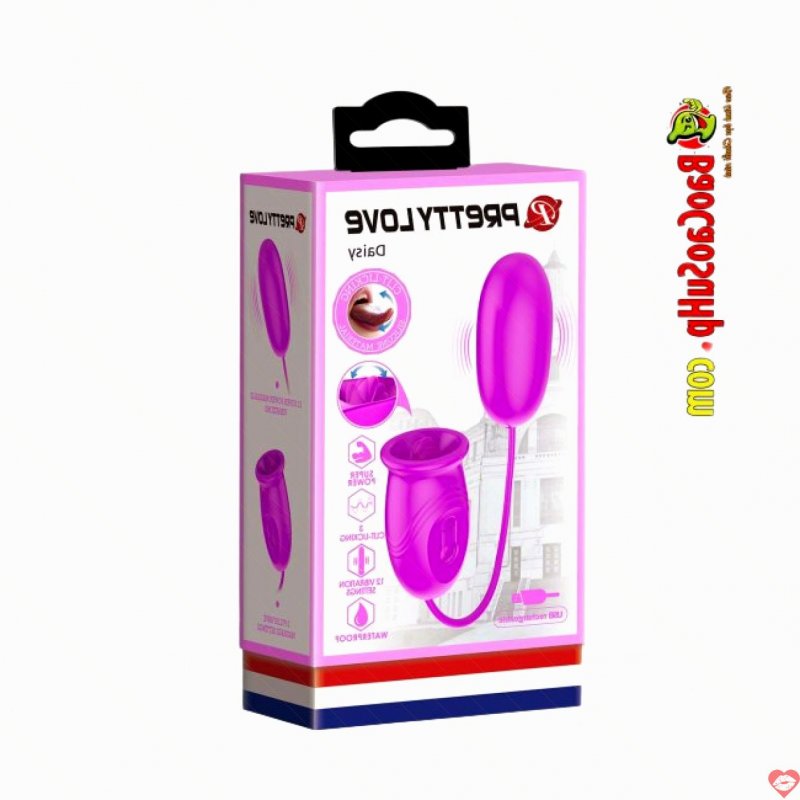 Trứng rung PRETTY LOVE Daisy lưỡi liếm và trứng rung 2in1 bền bỉ