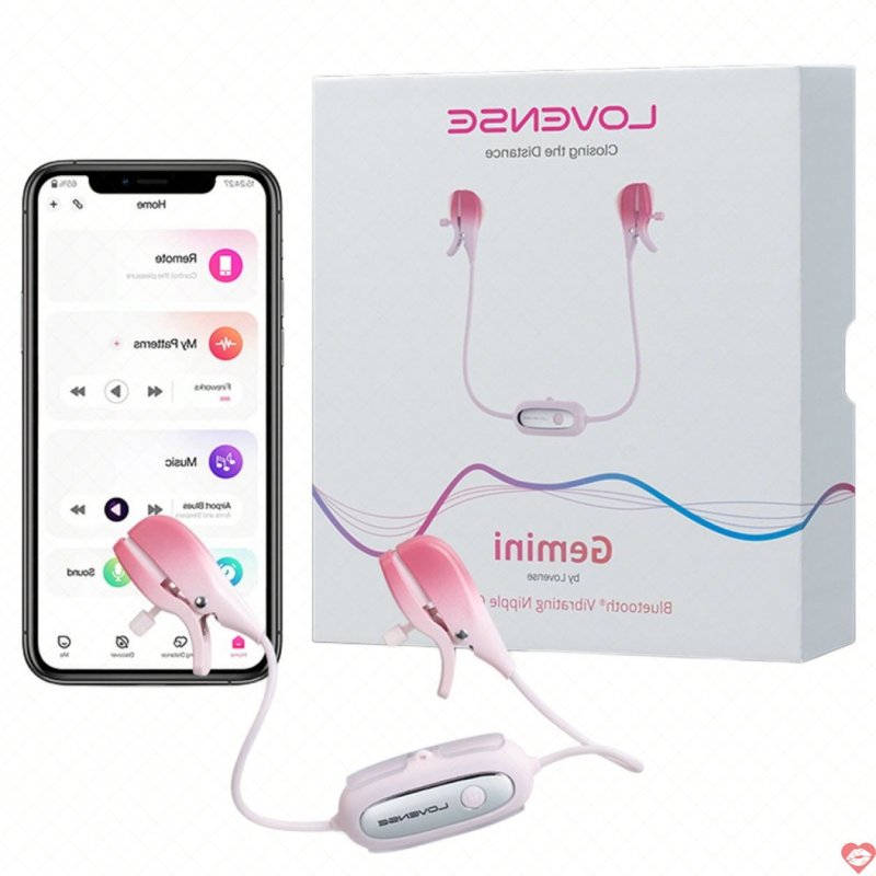 Máy Massage Kẹp Núm Vú Siêu Rung - Điều Khiển Điện Thoại Toàn Thế Giới - Lovense Gemini
