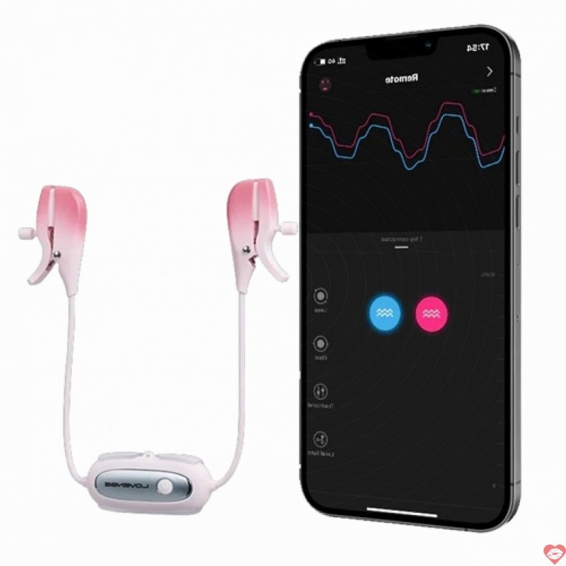 Máy rung kẹp đầu ti cao cấp Lovense Gemini điều khiển qua app DC93H